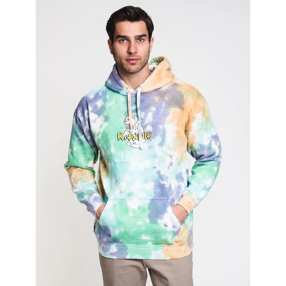 RipNDip Small Nomer Pullover Hoodie Tie Die Retro 90s Style Graphic Streetwear